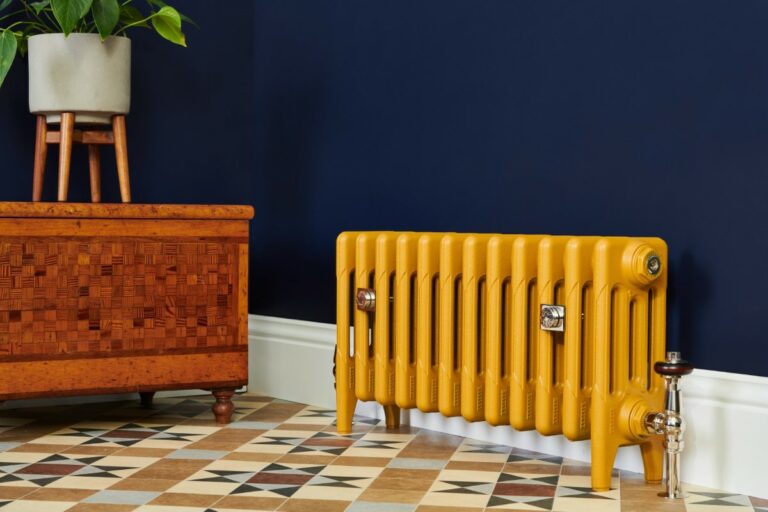 Thermostatic radiator valve on cast iron radiator by castrads